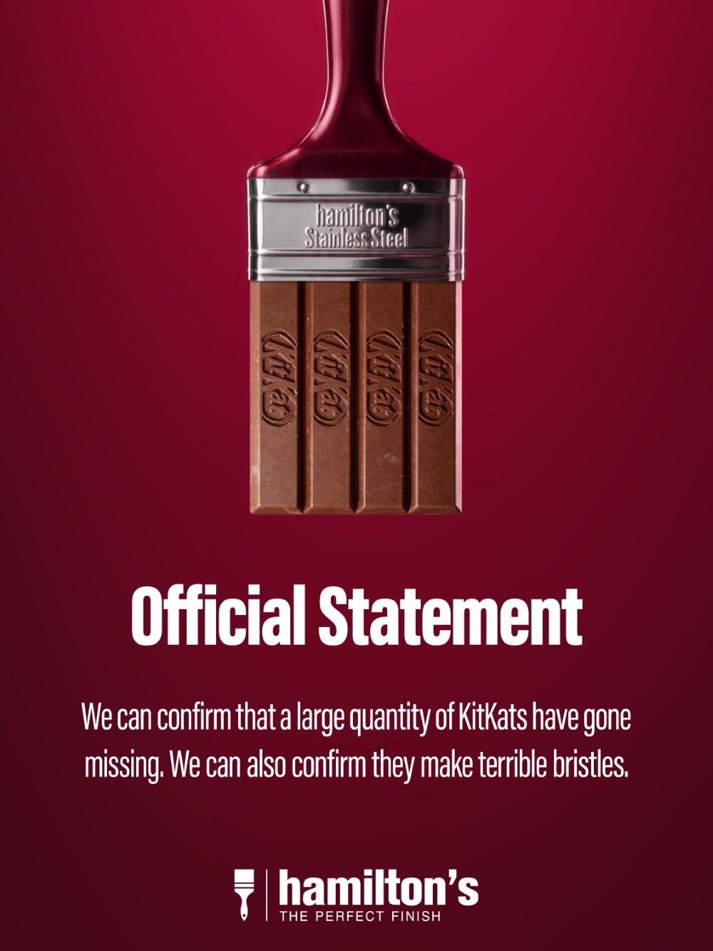 Hamilton's KitKat social post