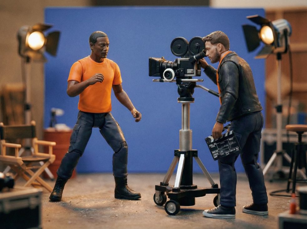 Studio production shoot