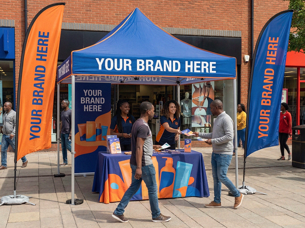Branded gazebo and expo display