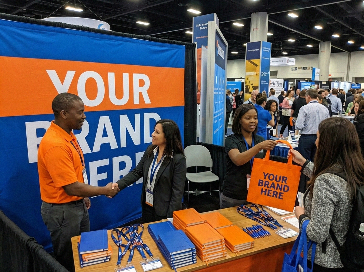 Promotional items at an expo